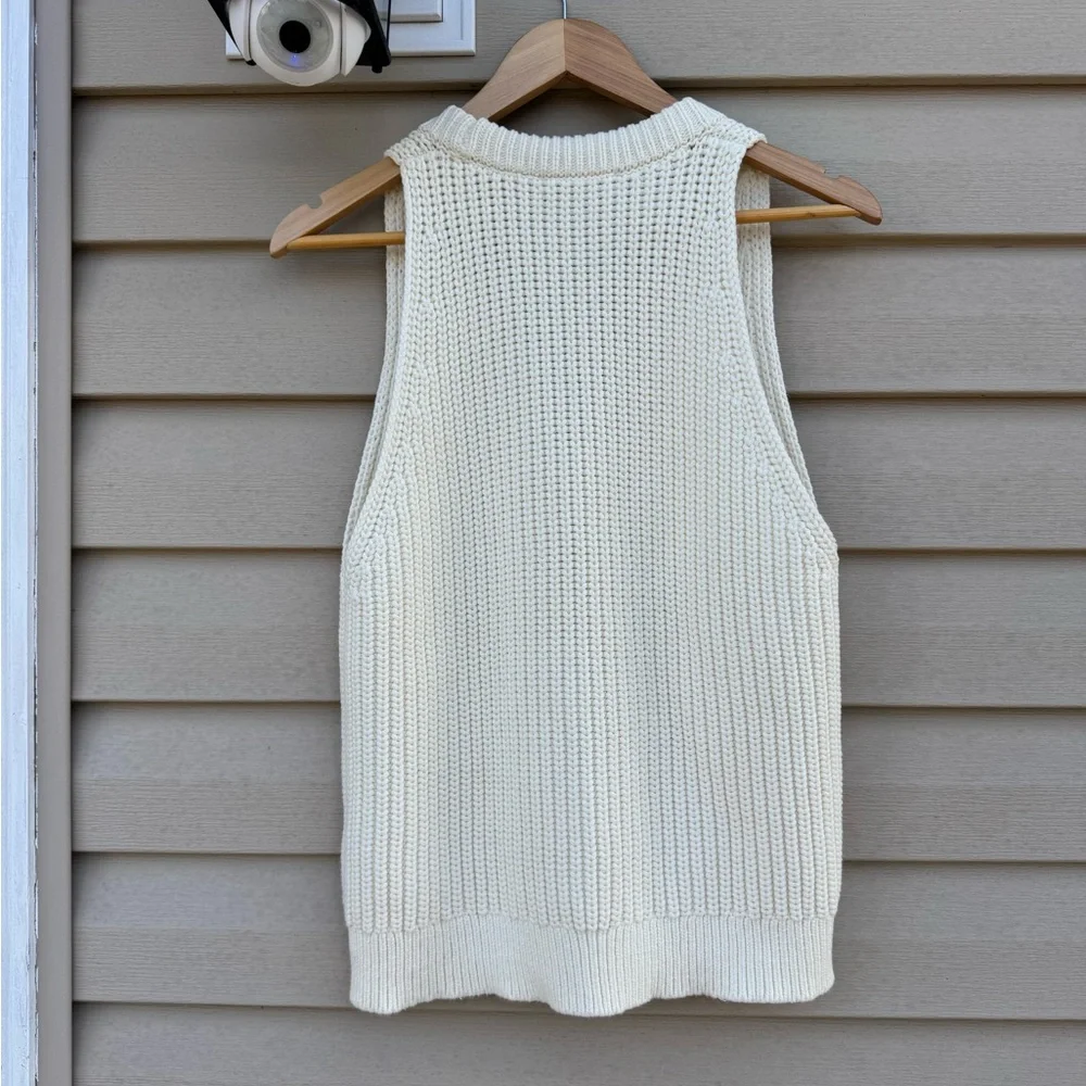 Madewell Cutaway Sweater Vest size L